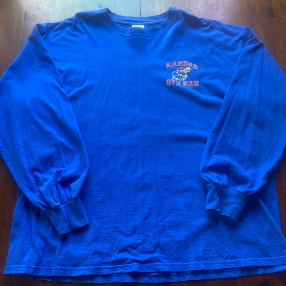 Kansas University Long Sleeve T-Shirt size XL